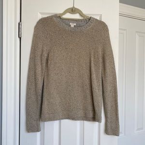 J. Crew metallic gold sweater